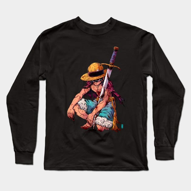 King Luffy Long Sleeve T-Shirt by prince_rours